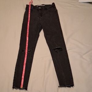 Zara Women's Black Ripped Skinny Jeans, 6